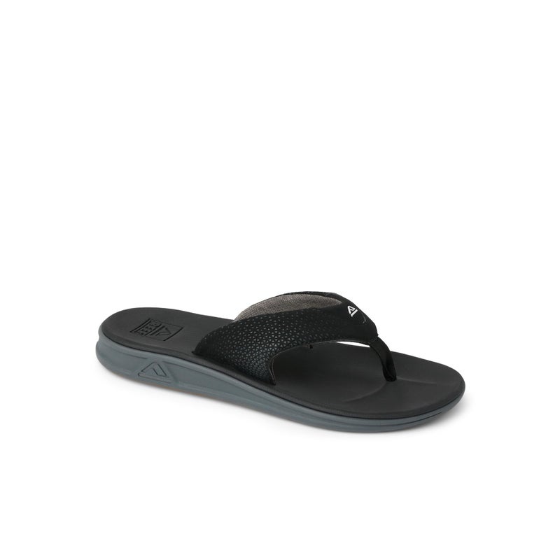 Reef Rover Mens Flip Flop, Supportive & Ultra Soft Footbed, Durable Non Marking Outsole, Black, 15 - Image 3
